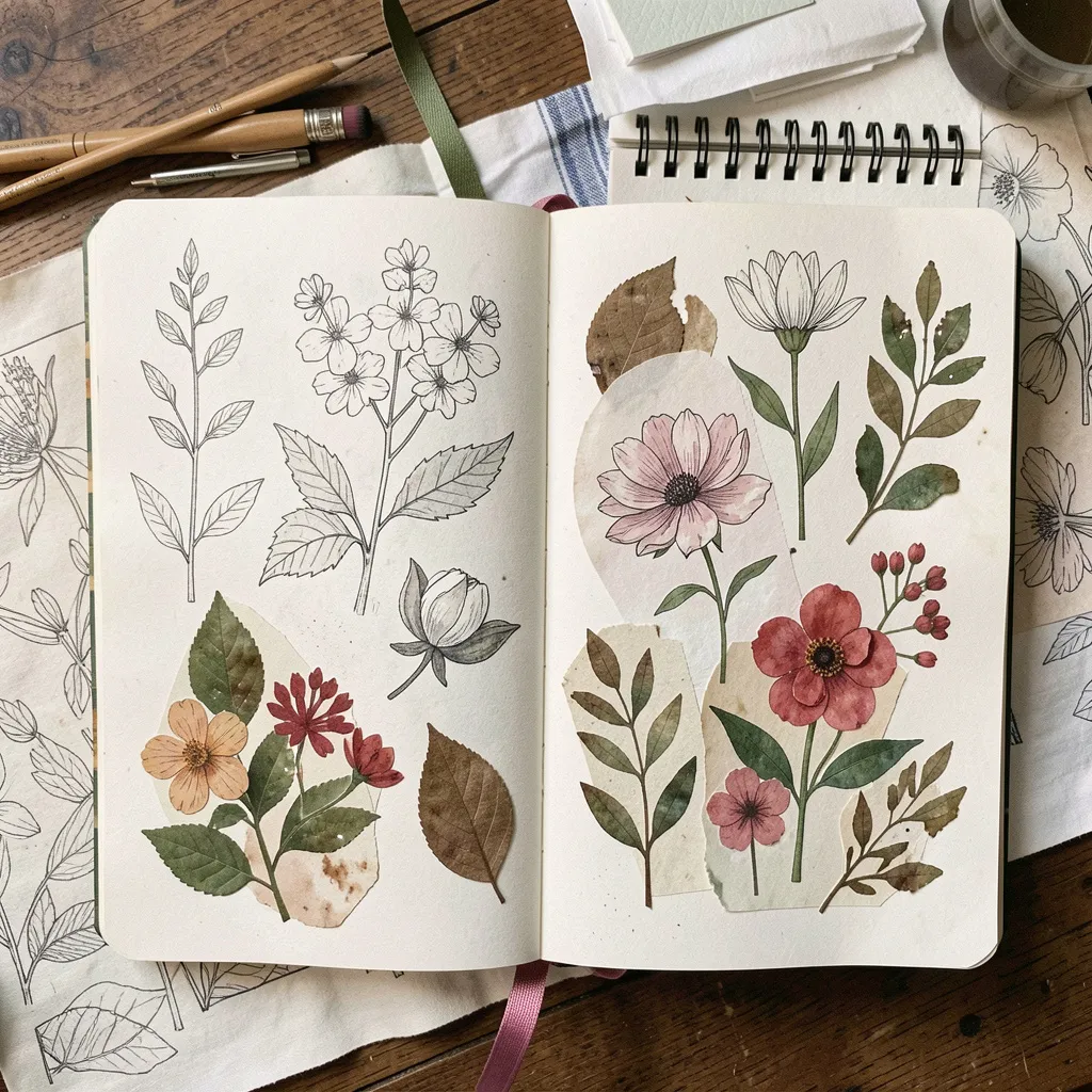 Natural botanical photography style