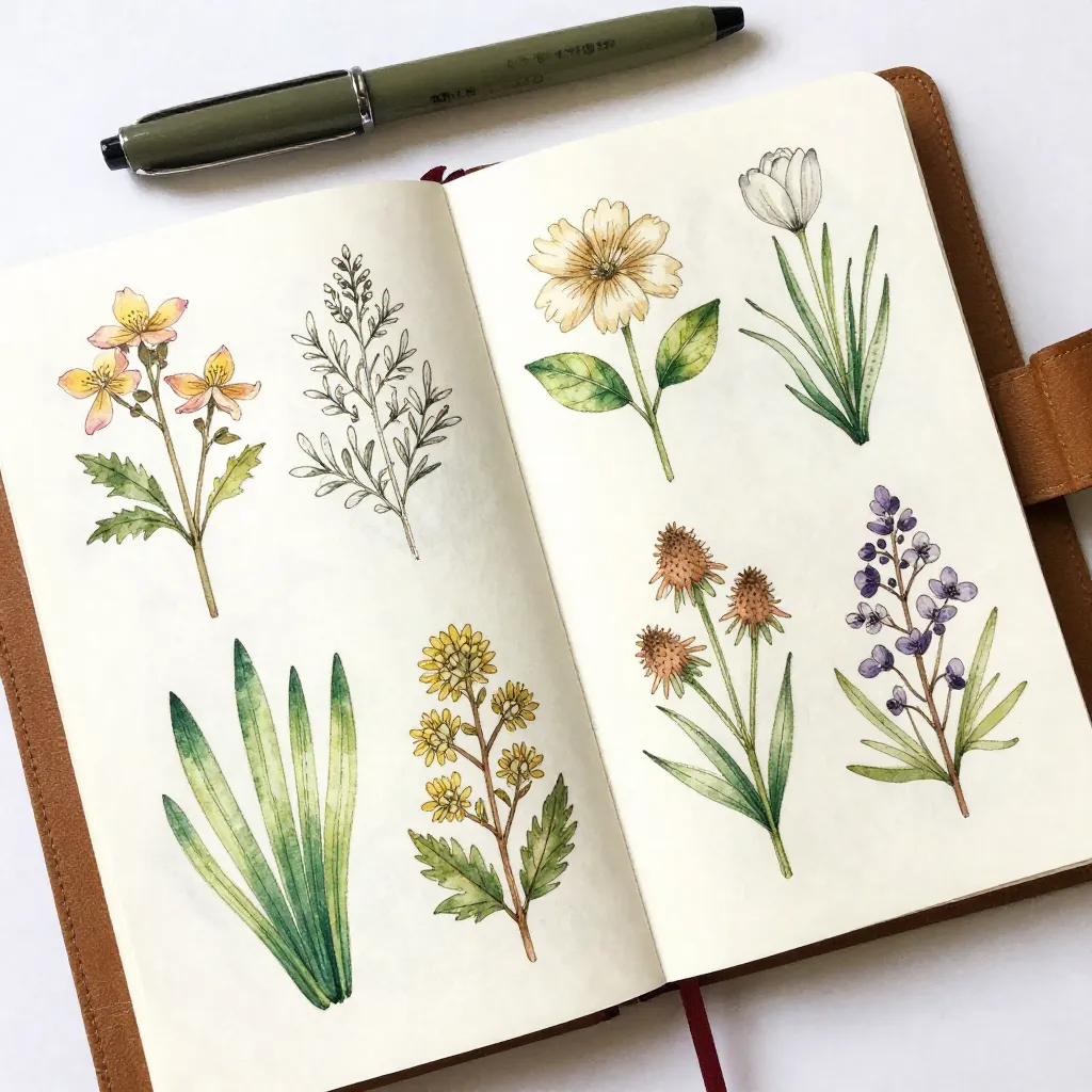 Botanical illustration detail
